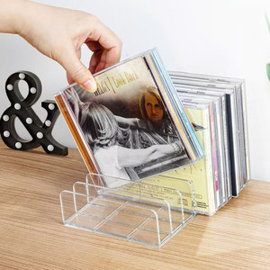 Nhà máy tùy chỉnh rõ ràng Acrylic CD/DVD hiển thị giá lưu trữ hộp Vinyl kỷ lục đứng - Product Image 6