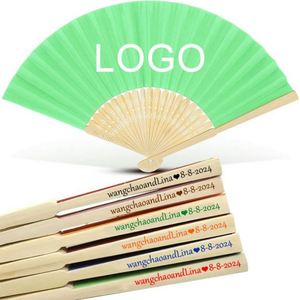 Éventails en bambou marron, art populaire, sculptés et peints, pour la décoration, les événements professionnels, les fêtes, les promotions, les cadeaux, style sportif - Product Image 1