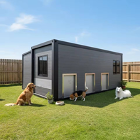 Casa Contenedor Expandible de Una Sola Planta para Jardín, Clínica Veterinaria, Centro de Cría de Perros, Tienda de Mascotas de Alta Gama con Aire Acondicionado
