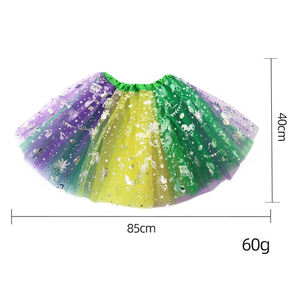 <span class=keywords><strong>Jupe</strong></span> <span class=keywords><strong>tutu</strong></span> superposée à paillettes pour femmes <span class=keywords><strong>jupe</strong></span> <span class=keywords><strong>tutu</strong></span> élastique pour adultes pour Mardi Gras costume de <span class=keywords><strong>carnaval</strong></span> tenue de fête - Product Image 3