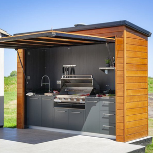 YardLux Cucina Esterna Personalizzabile - Griglia BBQ Modulare e Armadietti in Alluminio per Design su Misura di Patio e Giardino - Product Image 1