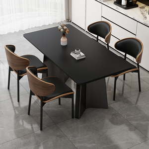 Mesa <span class=keywords><strong>de</strong></span> <span class=keywords><strong>Comedor</strong></span> Rectangular <span class=keywords><strong>de</strong></span> Estilo Italiano Minimalista <span class=keywords><strong>de</strong></span> Lujo Ligero con Cubierta <span class=keywords><strong>de</strong></span> Mármol y Estructura <span class=keywords><strong>de</strong></span> Metal IB557 <span class=keywords><strong>para</strong></span> el Hogar o Apartamentos <span class=keywords><strong>Pequeños</strong></span> - Product Image 4