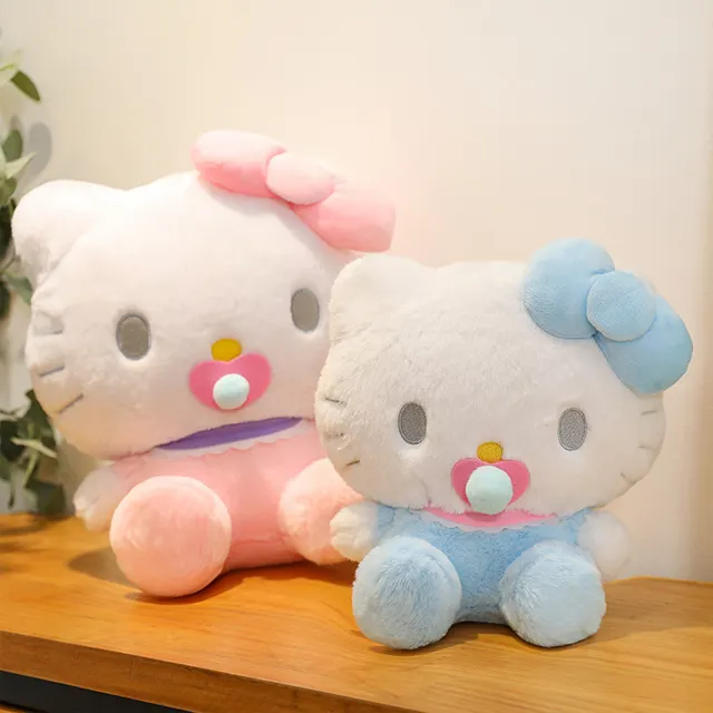 30/40/50cm kawaii Sanrio figura Hello KT gato juguetes de peluche muñecas personalizadas lindo anime super suave bebé juguetes de peluche para niños