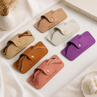 Étui à lunettes en microfibre YY, sac de rangement pour lunettes, organiseur de lunettes, étui à lunettes en cuir de qualité supérieure, cadeau pour les porteurs de lunettes