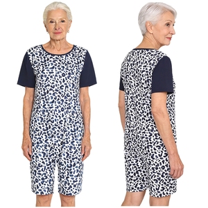 Mono adaptado para mujeres adultas con necesidades especiales, estampado y de colores, para pacientes mayores con demencia y Alzheimer, para entornos informales. - Product Image 2