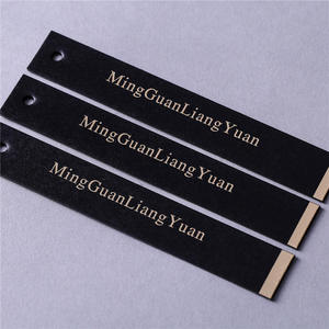 Special <b>Cardboard</b> Hot Stamping Paper Garment hang Tags Luxury <b>Thick</b> Black Brand Labels and Tags Personalised Swing Tag - Product Image 3