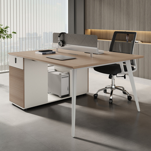 Meubles de bureau modulaires convertibles en bois de style moderne de luxe OEM Premium E1 MFC, table de bureau industrielle - Product Image 6
