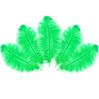 50-55cm Vert Plumes D'autruche Drabs Décoration pour Costumes De Carnaval Décoration De Table Teint Couleur Plumes D'autruche pour Mariage