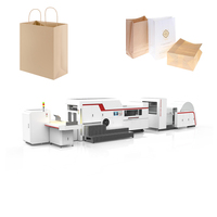 Machine professionnelle de fabrication de sacs shopping en forme de V, entièrement automatique avec PLC et moteur 3800V, garantie 1 an