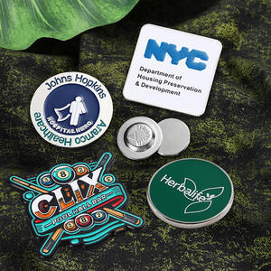 Pin Magnet Kustom 3D Perak Enamel Pin Badge Logam Zinc Alloy Hadiah Bisnis Komersial Badge Magnet - Product Image 3