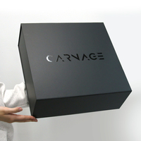 Boîte cadeau pliable magnétique A5 avec logo UV personnalisé, boîte d'emballage rigide en carton de luxe pour vêtements, chaussures et articles de luxe