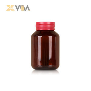 Botella de PET de grado farmacéutico boca roscada Lisa 38mm 40mm con tapa de extracción de lágrimas para píldoras embalaje nutracéutico - Product Image 1