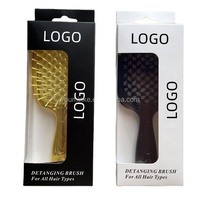 Brosse à cheveux personnalisée en poils de sanglier pour perruques et extensions, usage humide et sec, marque privée, pour usine