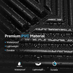 ألواح حائط ثلاثية الأبعاد من كلوريد البولي فينيل ، كسوة من حبيبات الخشب البلاستيكية 50*50 سم للديكور الداخلي - Product Image 5