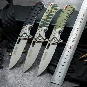 <span class=keywords><strong>Couteau</strong></span> à lame pliante portable OEM personnalisable avec manche en acier inoxydable G10 pour la pêche, la randonnée et le camping <span class=keywords><strong>Couteau</strong></span> de poche EDC - Product Image 5
