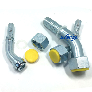 20491 Raccords hydrauliques en acier au carbone zingué à 90 degrés, métriques, femelles, avec joint torique conique à 24 degrés, connexion par soudure, commande minimum 1 - Product Image 4