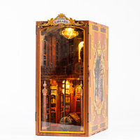 Puzzle 3D miniature de maison en bois de style européen, fait main, à assembler soi-même, pour les plus de 14 ans