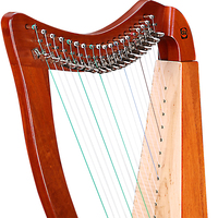 Walter 2025 Harpe lyre 19 cordes avec sac gratuit, mini harpe, harpe en bois massif