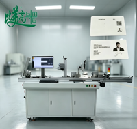 Ligne de production automatique de cartes à puce intelligentes pour cartes PVC IC avec codage laser du numéro de série et inspection visuelle du code QR