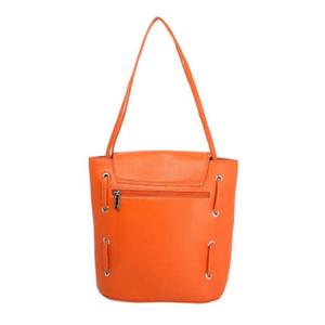 Sac à main tendance en similicuir pour femme, au design contemporain élégant, fermeture éclair, doubles poignées et transport pratique - Product Image 4