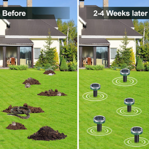 Bãi Cỏ Vườn Sử Dụng Sonic Mole Spikes Rắn Không Thấm Cho Ngoài Trời Năng Lượng Mặt Trời Mole <span class=keywords><strong>Repeller</strong></span> - Product Image 4
