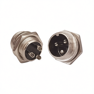 Conector XLR Macho de 3 Pines para Panel, Carcasa Metálica, Interfaz de Audio y Video - Product Image 2