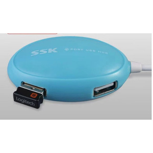 เอสเอสเค 4 พอร์ตยูเอสบีฮับยูเอสบี 2.0 พลาสติกสำหรับขยายคอมพิวเตอร์ - Product Image 2