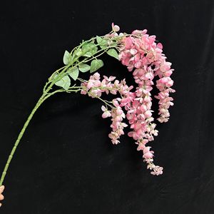Vignes artificielles de glycine, fleurs en soie, décoration de mariage, décoration murale et de plafond florale, style moderne léger - Product Image 1