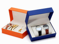 Caja de Almacenamiento para Relojes de Diseño Creativo, Hecha a Mano, de Cartón con Textura de Franela, de Alta Gama y Personalizada, con Diseño de Caja Dividida