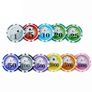 Fabriek Professionele Custom Goedkope Luxe Groothandel Casino Poker Chips Set