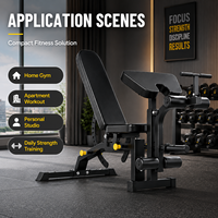 Équipement de fitness multifonctionnel pliable et réglable XH en acier pour la maison et la salle de sport, accessoires d'entraînement pour la musculation en gros