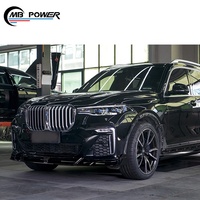 Accessoires de voiture X7 Thunder Style PP Matériau Lèvres avant Pour BMW X7 2019y + kits de carrosserie noir brillant spoiler avant pièces automobiles