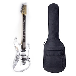 All'ingrosso OEM cristallo trasparente chitarra elettrica singola singola doppia chitarra elettrica acrilico Rock chitarra elettrica dal vivo - Product Image 4