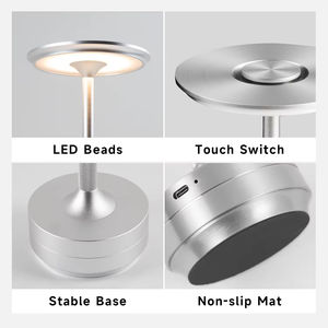 Дизайнерский беспроводной экологичный простой ночник 5В с LED-подсветкой для защиты глаз для спальни и комнаты для чтения - Product Image 4