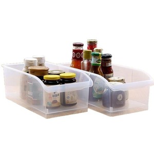 <b>Refrigerator</b> Organizer Storage Box M Size U Shaped Slanted Design For Vegetable Meat Food Preservation Kitchen Use - Product Image 3