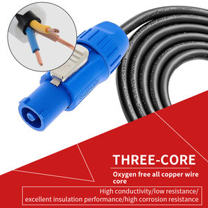 Cabo de Alimentação PowerCon Macho Profissional para Iluminação de Palco e Áudio, 16AWG 1,5mm, 14AWG 2,5mm, 3 Pinos, Cabo de Extensão AC - Product Image 4