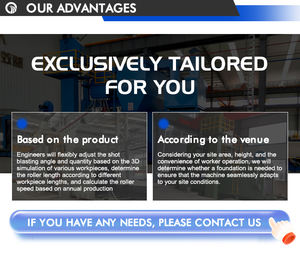 Sabbiatrice abrasiva su larga scala per la pulizia delle superfici della sabbiatrice continua elettrica durevole per uso industriale - Product Image 6