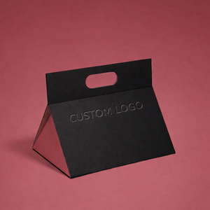 OEM Triangular Magnetic Gift Box Handle Exclusive Cosmetic Packaging For Luxury Perfume Face Oil Skincare - Product Image 3