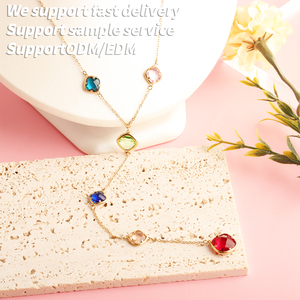 Ajustable 18K titanio Acero inoxidable Ins impermeable estrella circón gargantilla collar trenzado CADENA DE Singapur para regalo de mujer - Product Image 2