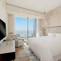 Luxus 5 Sterne Hotel Schlafzimmer möbel Sets Gemütliche 4 Sterne Option Holz schlafzimmer für Hotelzimmer