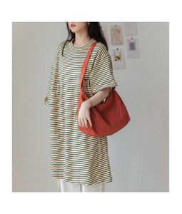 Women's Casual Travel Crossbody Bag Japanese-Style <b>Square</b> Soft Fabric Bag Large Capacity Minimalist Canvas Shoulder Bag - Product Image 5
