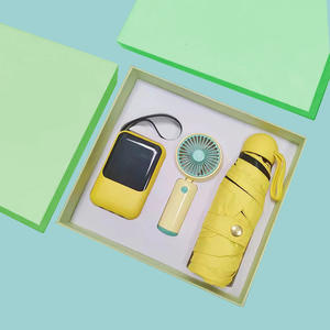 ชุดของขวัญธุรกิจฤดูร้อนดีลักซ์ประกอบด้วยร่มพาวเวอร์แบงค์แฟนกระดาษของขวัญองค์กรรับปริญญาวันวาเลนไทน์ - Product Image 5