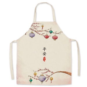 Custom Logo Cotton/Polyester Canvas Bib Sleeveless Apron Adjustable Reusable Multifunctional Washable for Restaurant <b>Staff</b> Work - Product Image 6
