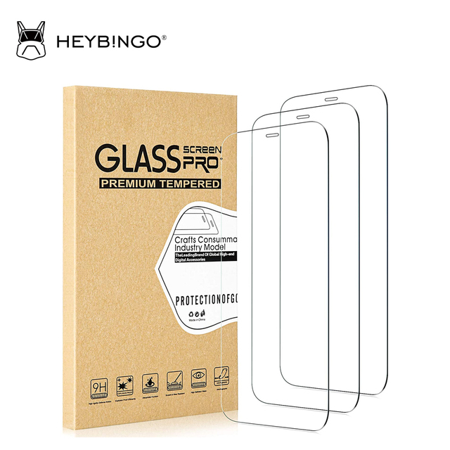 Top Seller 3 Pack 9H High Clear 0.33mm 2.5D Tempered Glass Screen Protector for Mobile Phones