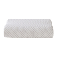 Oreiller cervical orthopédique en mousse à mémoire de forme tendance, avec motif marin et housse en fibre de bambou