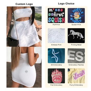 <span class=keywords><strong>Abiti</strong></span> estivi alla moda da <span class=keywords><strong>donna</strong></span> Sexy vestiti neri aderenti abito traforato senza spalline abito da <span class=keywords><strong>donna</strong></span> di alta qualità - Product Image 5