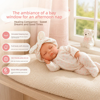 Adorable poupée reborn en silicone solide de 6 pouces avec pyjama à oreilles de lapin, cadeau pour les jeux quotidiens des enfants