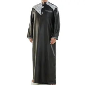 Afghanistan Islamic Men's Wholesale Green Embroidered Fashion Robe Arab Hot Products Muslim Clothing
