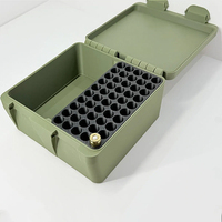 Boîte de rangement pour munitions 3D imprimée, capacité de 100 cartouches, double plateau, en plastique, 1 pièce
