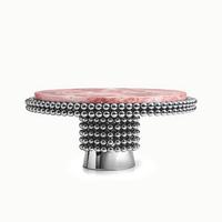 Table à manger ronde de luxe moderne, style designer, artistique, haut de gamme, avec plateau en bois et pieds en acier inoxydable